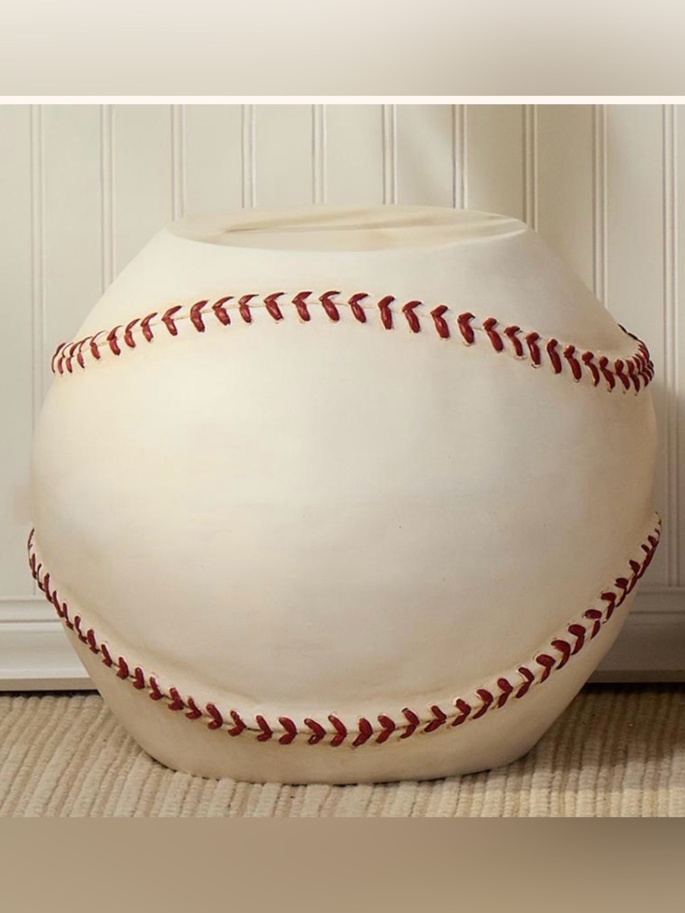 BASEBALL STOOL Cracker Barrel new